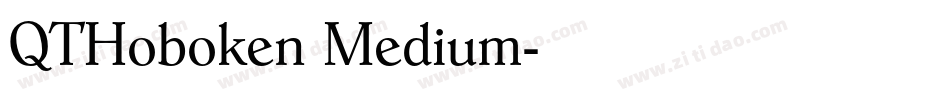 QTHoboken Medium字体转换